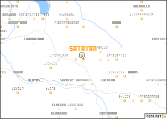 map of Satayán