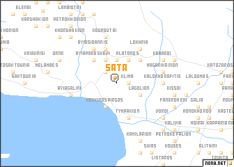 map of Sáta