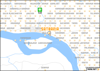 map of Sātbāria