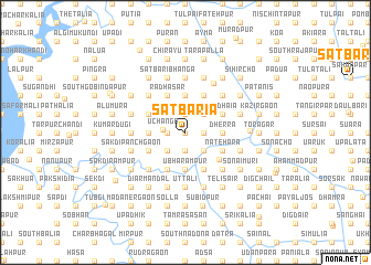 map of Sātbāria