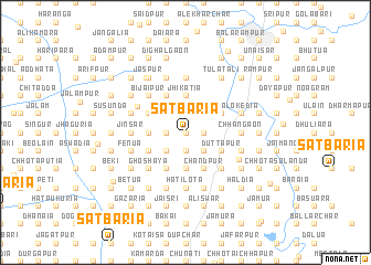 map of Sātbāria