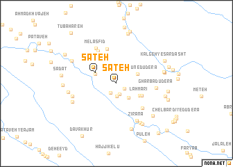 map of Sāţeh