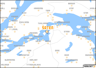 map of Såten