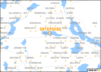 map of Säterskog