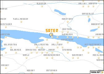 map of Säter