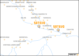 map of Satevó