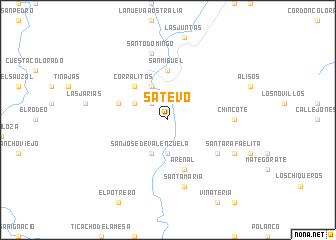 map of Satevó