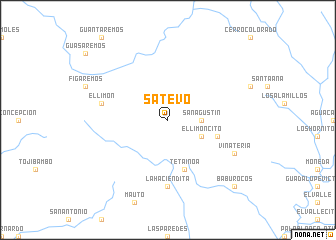map of Satevó