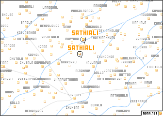 map of Sathiāli