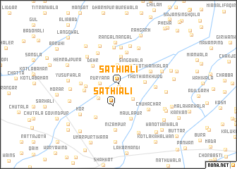 map of Sathiāli