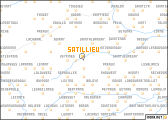 map of Satillieu