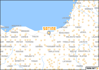 map of Satiné