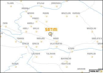 map of Sātiņi