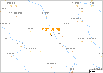 map of Satıyüzü