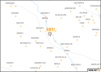 map of Sāti