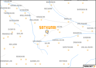 map of Satkūnai