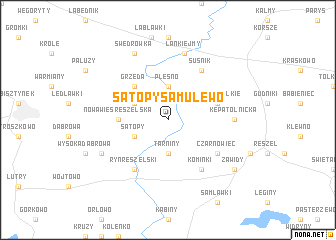 map of Sątopy-Samulewo