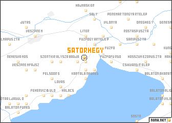 map of Sátorhegy