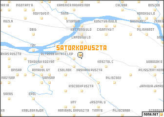 map of Sátorkőpuszta