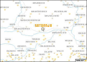 map of Šatornja