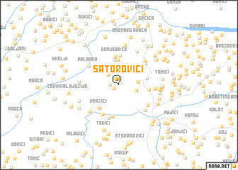 map of Šatorovići