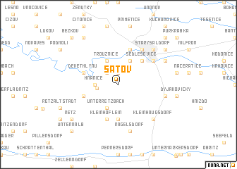 map of Šatov