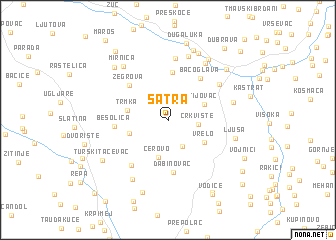 map of Šatra