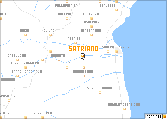 Satriano Italy Map Nona Net