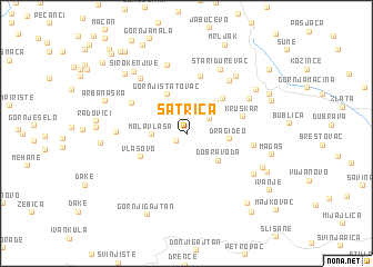 map of (( Šatrica ))