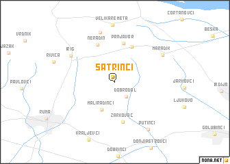 map of Šatrinci