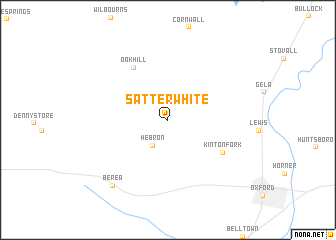 map of Satterwhite