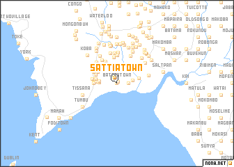 map of Sattia Town