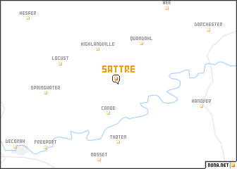 map of Sattre