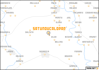 map of Satu Nou Calopăr