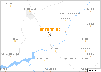 map of Saturnino