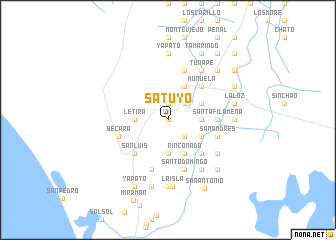 map of Satuyo
