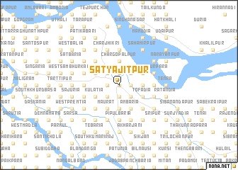map of Satyajitpur