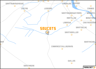 map of Saucats