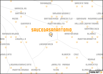 map of Sauceda San Antonio