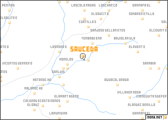 map of Sauceda