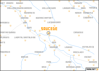 map of Saucède