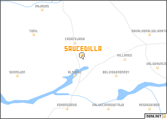 map of Saucedilla