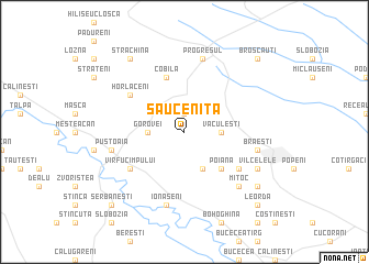 map of Sauceniţa