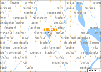 map of Sauces