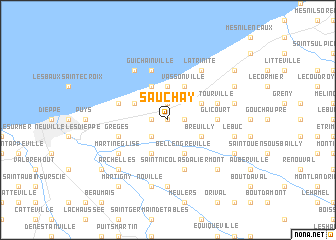 map of Sauchay