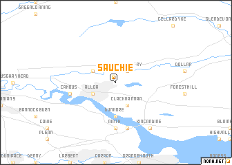 map of Sauchie