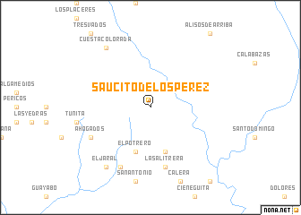 map of Saucito de los Pérez