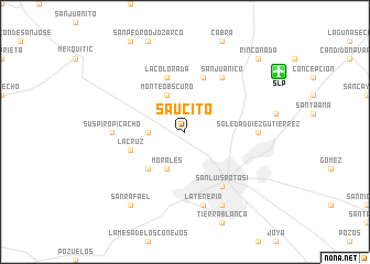 map of Saucito