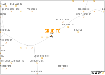 map of Saucito