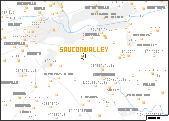 map of Saucon Valley